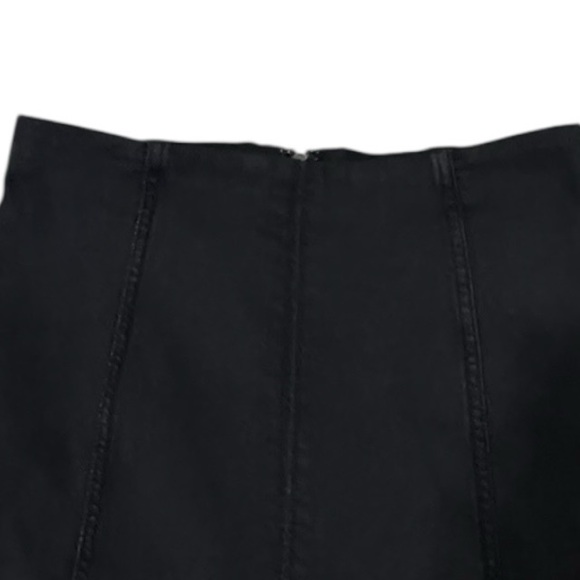 FREE PEOPLE Modern Femme Denim Mini Skirt Black Size‎ 10 Boho Jeans Casual Party - Picture 9 of 10